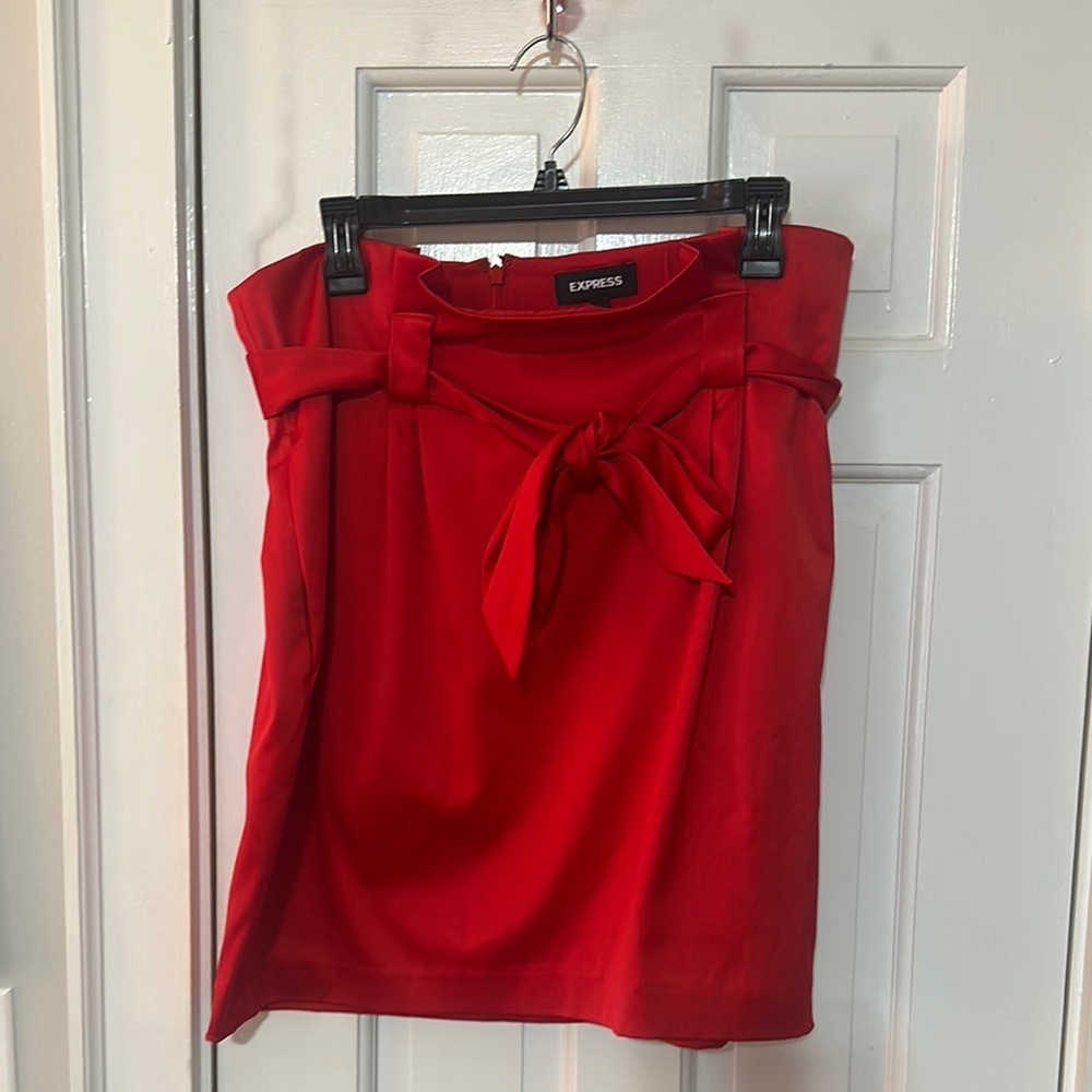 Express mini red  skirt  size 14